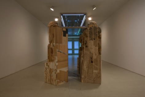 Installation view of Matthew Day Jackson, The Tomb, 2010 at Peter Blum SoHo.