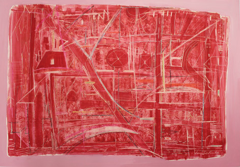 Sonja Sekula Untitled (Red Field), 1950