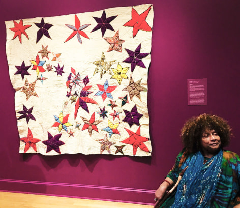  Joyce J. Scott at the opening of&nbsp;Hitching Their Dreams to Untamed Stars: Joyce J. Scott &amp;amp; Elizabeth Talford Scott, Baltimore Museum of Art Baltimore, MD (June&nbsp;15, 2019 &ndash; December&nbsp;1, 2019)