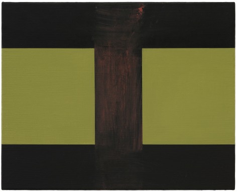 Helmut Federle Basics on Composition K&nbsp;(Sp&auml;therbst / Winteranfang) (Polarente) (Man of Nazareth) (Disruptive Elegance) (The Vail), 2019-2020 Oil on canvas 15 3/4 x 19 3/4 inches (40 x 50 cm)
