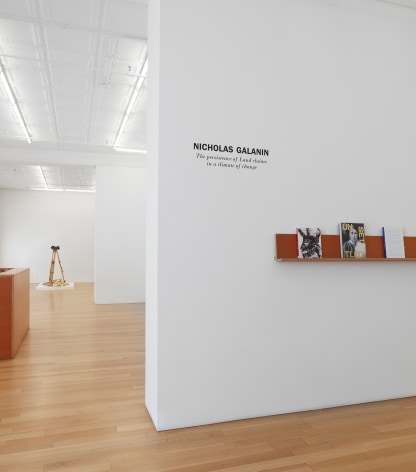 Installation view of&nbsp;Nicholas Galanin: The persistence of Land claims in a climate of change, 2024, Peter Blum Gallery, New York, NY