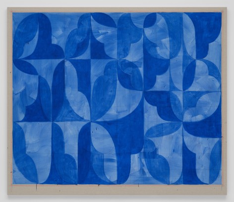 Kamrooz Aram, Untitled (Arabesque Composition in Lapis Lazuli), 2023