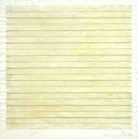 Agnes Martin Untitled Drawing, 1979