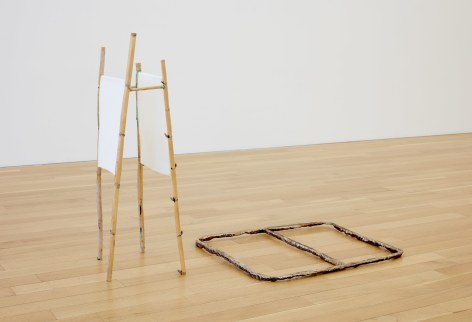 Esther Kl&auml;s RANDOM BEAUTY, 2021 wood, fabric, glue and bronze 40 x 53 x 25 inches (102 x 135 x 63.5cm), overall (EK21-02)