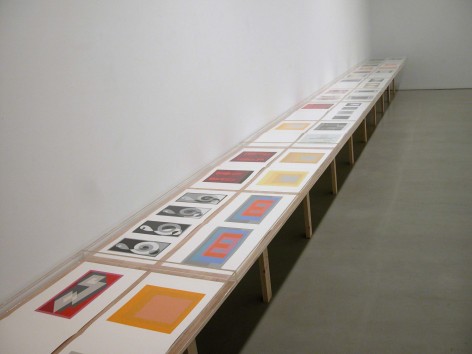 Installation view of Josef Albers, Formulation: Articulation (1972), 2010 at Peter Blum SoHo.