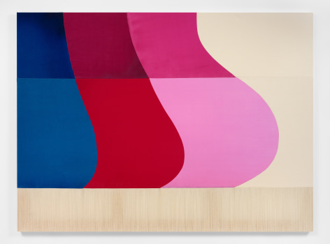 Rebecca Ward quickening, 2022 acrylic, dye and flashe on stitched canvas 64 x 86 inches (162.6 x 218.4 cm) (RWA22-06)