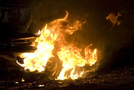 Burning Car (2008), SUPERFLEX, 2010 at Peter Blum Chelsea