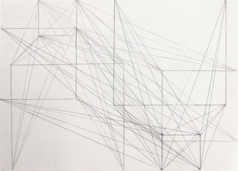 Two Side Drawing (Abst&auml;nde von Ecke zur Form gleichwertig, 1 + 1/2 + 2/3 + 3), 1979