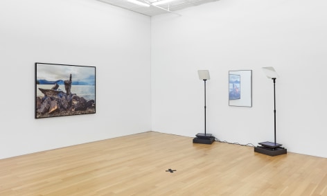 Installation view of&nbsp;Nicholas Galanin: The persistence of Land claims in a climate of change, 2024, Peter Blum Gallery, New York, NY