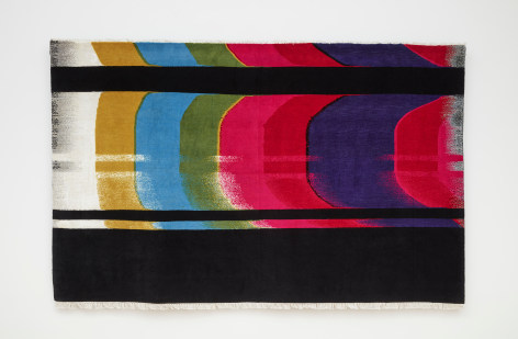 Nicholas Galanin Signal Disruption, American Prayer Rug, 2020 wool, cotton 60 x 96 inches (152.4 x 243.8 cm) (NGA20-02)