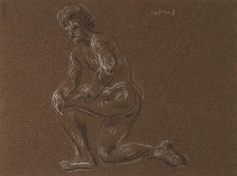 “Kneeling Male Nude”, ca. 1990-1999