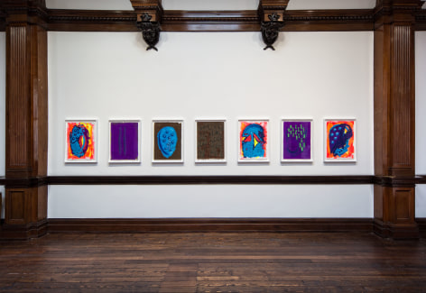 Aaron Curry, Paintings, London, 2014, Installation Image 10