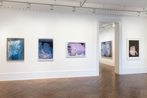 Sigmar Polke, Pour Paintings on Paper, London, 2017, Installation Image 7