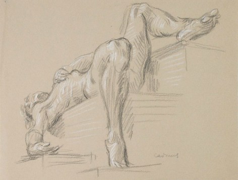 “Untitled Nude Study (Reclining Nude)”, ca. 1983