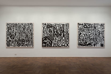 A.R. Penck, New System Paintings, 2009, Michael Werner New York Image 5