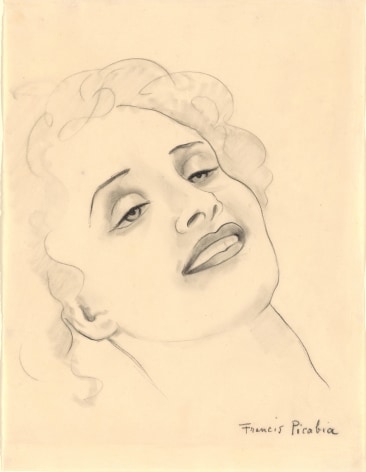 &ldquo;T&ecirc;te de femme&rdquo;, ca. 1942, Pencil on paper