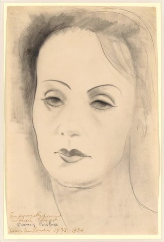 “Untitled (Portrait of Greta Garbo)”, ca. 1933-1934, Pencil on paper