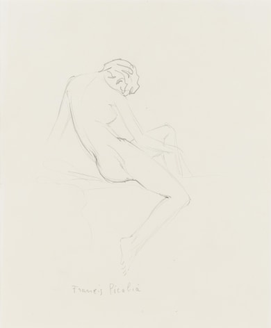 &ldquo;Nu assis&rdquo;, ca. 1939-1940, Pencil on paper