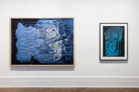 Sigmar Polke, Pour Paintings on Paper, London, 2017, Installation Image 1