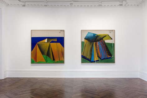 MARKUS L&Uuml;PERTZ, Tent Paintings, 1965, London, 2018, Installation Image 5