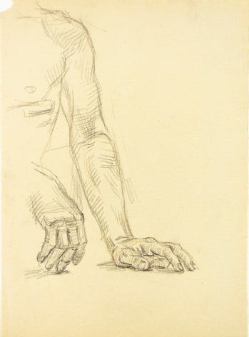 &quot;Two Studies of a Resting Hand&quot;, ca. 1940-1949