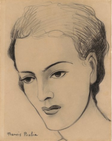 “Untitled (Visage de femme)”, 1936, Pencil on paper