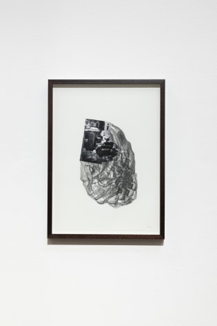 Hera B&uuml;y&uuml;ktaşciyan, Soma Vol I, 2022, Graphite drawing and collage with archival print on paper, 42 x 29.5 cm