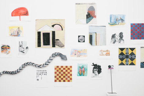Ana Mazzei, Set of drawings, sketches, paintings and things (detail), 2010-2023