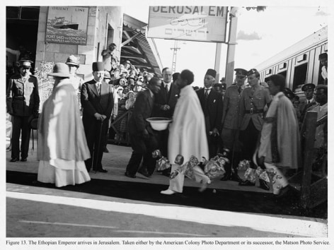 Mehreen Murtaza, The Ethopian Emperor arrives in Jerusalem Taken either by the American Colony Photo Department or its successor, the Matson Photo Service, 2012, Hahnem&uuml;hle Matte Cotton Smooth Inkjet Paper