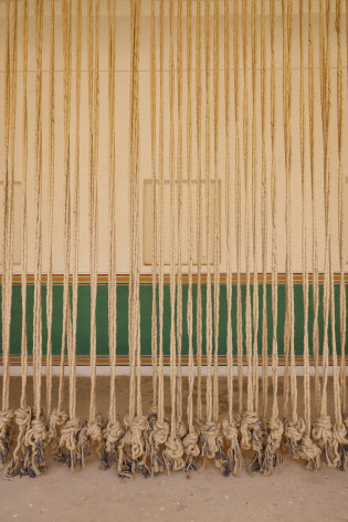 Afra Al Dhaheri, A line for the eye to wander part 1, 2025, Mixed media site-specific installations