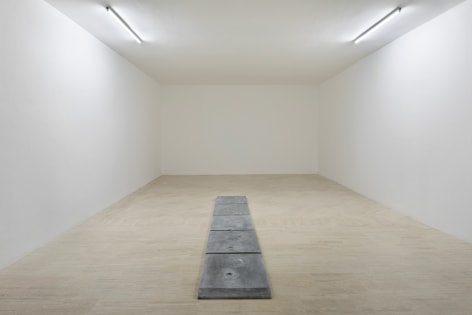 Rossella Biscotti, On Walking, 2017&nbsp;, Concrete, 60 x 400 x 4 cm