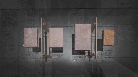 Michael Rakowitz, Proxies for Poets and Palaces, 2025, Installation view at Stavanger Art Museum, Norway, 2025