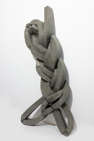 Afra Al Dhaheri, Hair has a mind of its own 2, 2022, Concrete and resin on soft foam, 146 x 73 x 15 cm