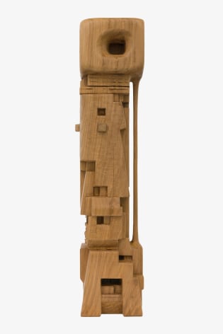 Chaouki Choukini, Roi de Mari, 2021, Chêne wood, 87 x 18 x 18 cm