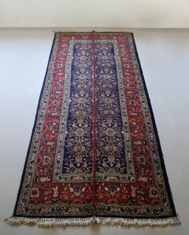 Nazgol Ansarinia, Mendings (tabriz carpet), 2011, Wool, hand-made carpet, 380 x 163 cm