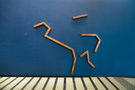 Ana Mazzei: Corpo Parede, Installation at Museum of Modern Art of S&atilde;o Paulo, S&atilde;o Paulo, Brazil, 2018
