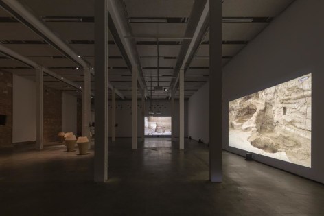 Rossella Biscotti, The City, 2018 and Trees on Land, 2021, Installation view at&nbsp;Fabra i Coats: Contemporary Art Center of Barcelona, Spain, 2023