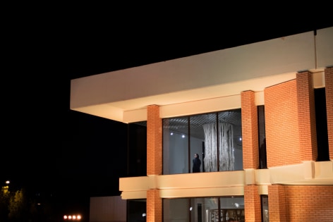 Afra Al Dhaheri, End of A School Braid, 2021, Installation view at Misk Art Institute, Riyadh, Saudi Arabia, 2021
