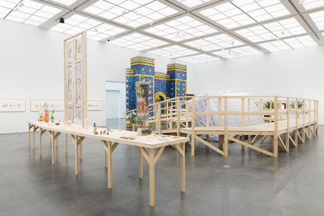 Michael Rakowitz,&nbsp;Backstroke of the West, Installation view at Museum of Contemporary Art, Chicago, 2017