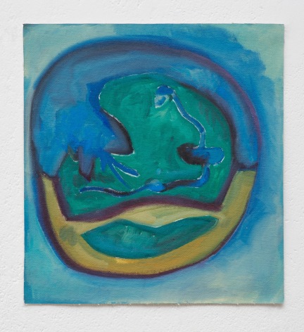 Ana Mazzei, Beings: snake, 2023-2024, Oil and pastel on canvas, 41 x 38.3 cm