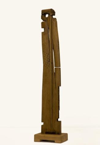 Chaouki Choukini, Personnage, 2012-2019, Chêne/Oak, 163 x 35. x 25 cm