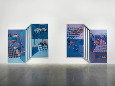 Maryam Hoseini, Private Quarter (Midnight-Midday) &amp;amp; Private Quarter (Sunset-Sunrise), 2021