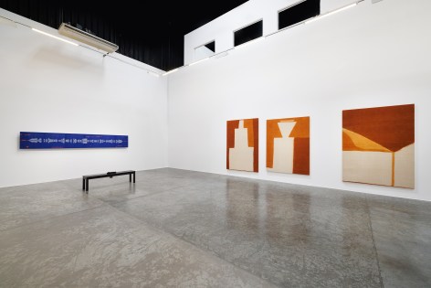 Reverberations: Textile as Echo, curated by Murtaza Vali, Installation view at Green Art Gallery, Dubai, 2024