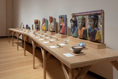 Michael Rakowitz: Nimrud, Installation view at Wellin Museum of Art, New York, 2020