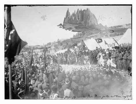 Mehreen Murtaza, Ottoman flags fly over the Nabi Musa for the last time, in 1917, 2012, Hahnem&uuml;hle Matte Cotton Smooth Inkjet Paper