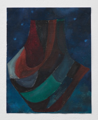 Ana Mazzei, Vase: dark, 2023-2024, Oil and pastel on canvas, 49 x 39.2 cm