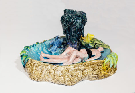 Dorsa Asadi, Dip me in the water, 2023, Ceramics, 21 x 38 x 38 cm