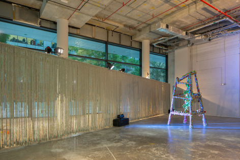 Hair Mapping Body; Body Mapping Land, Installation view at ICD Brookfield Place, Dubai, UAE, 2021