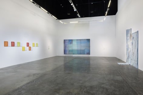 Bound: Textiles Between Loss and Repair, curated by Murtaza Vali, Installation view at Green Art Gallery, Dubai, 2024