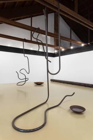 Rossella Biscotti, Circulations, 2024, Steel, Dimensions determined by the space